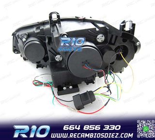 FAROS LED BMW X5 E70 07-13 OEM XENON OJOS ANGEL NEGRO