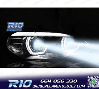 FAROS LED BMW X5 E70 07-13 OEM XENON OJOS ANGEL NEGRO