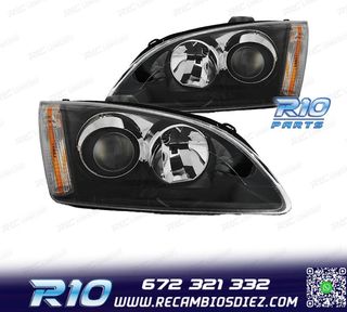 FAROS LUPA FORD FOCUS II 04-08 FONDO NEGRO