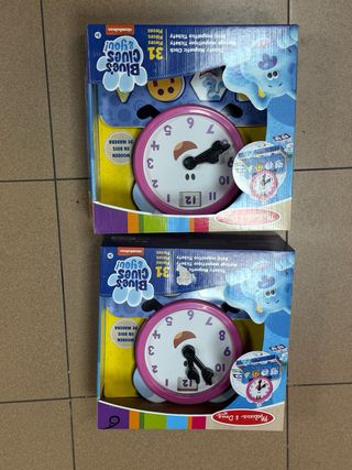 Lote 2 Juguetes Madera Educativos Blue's Clues