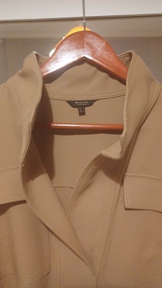 Vestido Massimo Dutti Beige Talla M