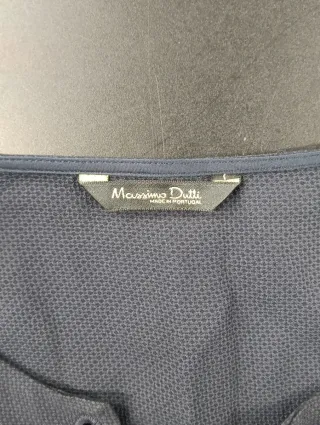 Vestido Massimo Dutti Azul Marino Talla 42