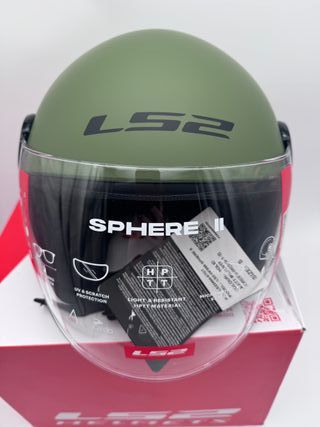Casco Moto Jet LS2 Sphere Lux II Solid Military, S