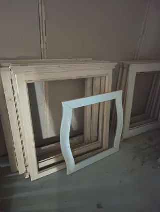 Lote Marcos Madera para espejos de baño o cuadros