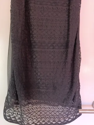 Vestido de fiesta gris