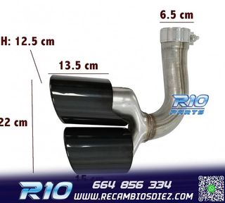 COLAS ESCAPE PORSCHE CAYENNE 17- LOOK S NEGRO