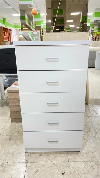 SCONTO!! Comò 5 cassetti bianco o marrone