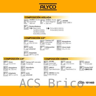 Maletín Herramientas 98 Piezas Alyco 101460