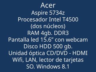 Portátil Acer 15.6"
