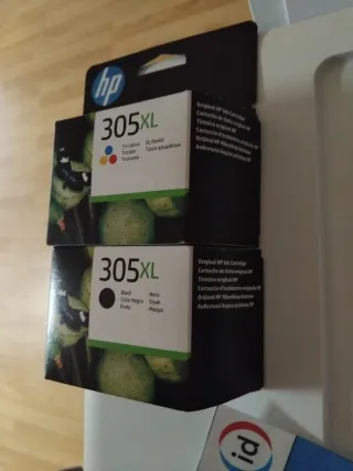 Juego 2 Cartuchos HP 305XL Color y Negro