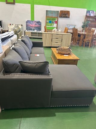 Sofá Chaise Longue Gris