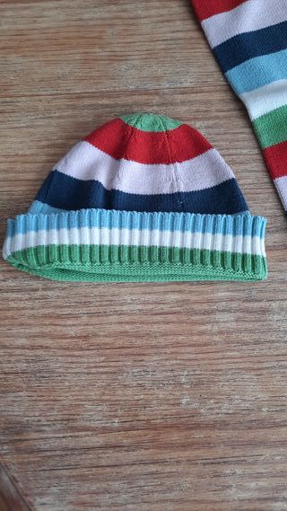 Conjunto bufanda y gorro infantil