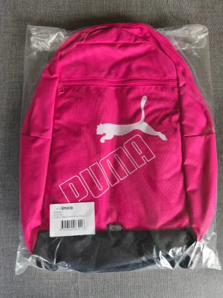 Mochila Puma Rosa y Gris