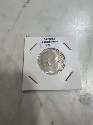 Moneda Alemania 2 Reichsmark 1937