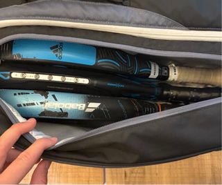 Paletero Kuikma Pádel Negro y Gris