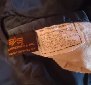 Chaqueta Bomber Alpha Industries Años 90