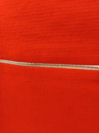 Falda Sandro Roja con cremallera dorada