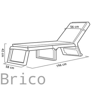 Tumbona Dream con Cojín Wengué