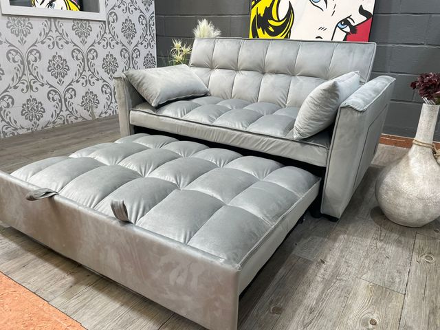MODERNO SOFA CAMA COLOR GRIS
