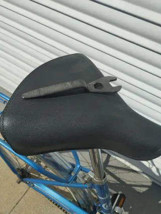 Bicicleta bh azul vintage