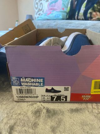 Zapatillas Skechers azul y Rosa