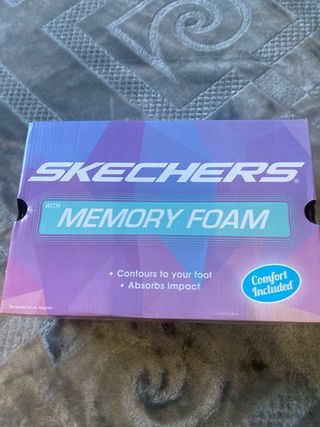 Zapatillas Skechers azul y Rosa