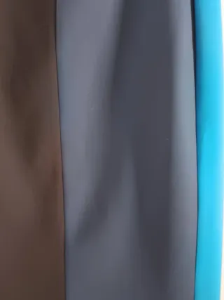 Falda recta Sandro azul y negra