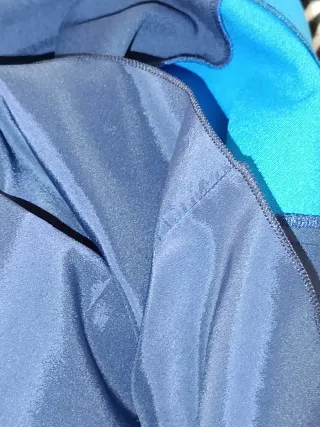 Falda recta Sandro azul y negra