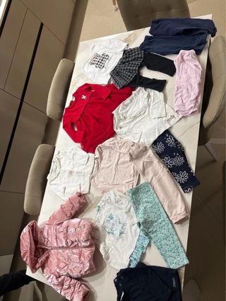 Lotto vestiti invernali bambina 12-18 mesi
