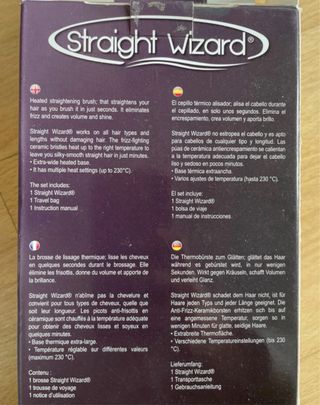 Cepillo Alisador Straight Wizard Calentado