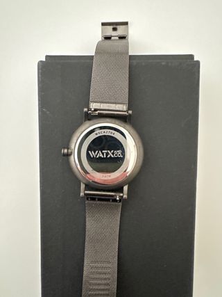 Reloj WATX&CO Hombre Esfera Negra y Dorada