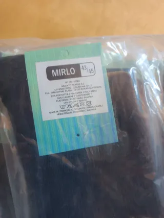 Calcetines Mirlo Talla 43/45Negros