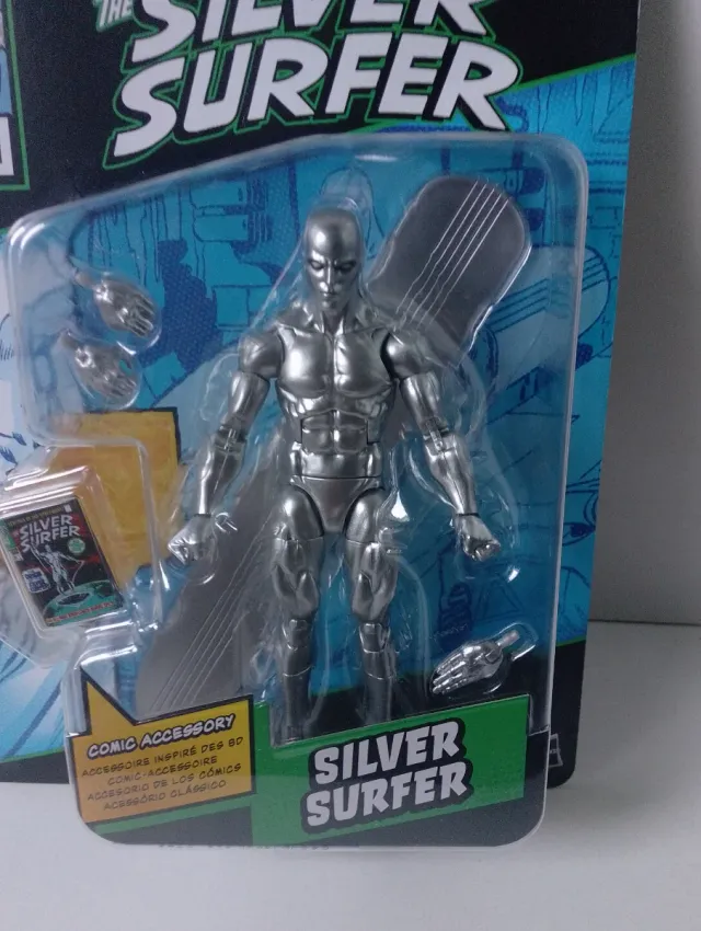 Marvel Legends Silver Surfer Figura Comic Accessor