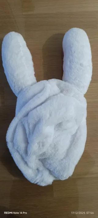 Copri casco moto coniglio bianco