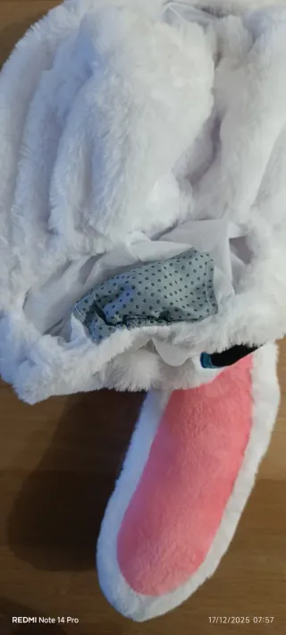 Copri casco moto coniglio bianco