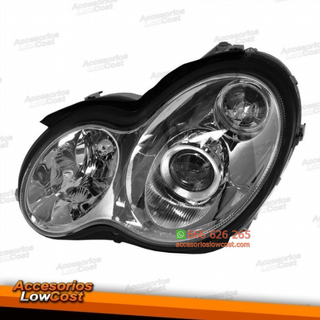 FARO IZQUIERDO BI-XENON CLASE C W203 00-07 CROMO
