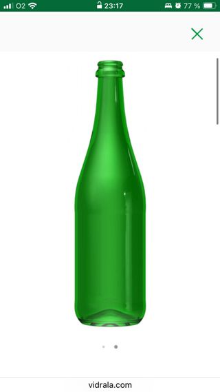 Botellas de sidra verdes (lote)