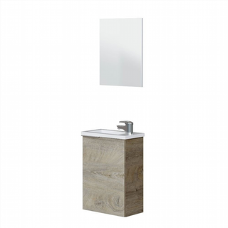 Mueble De Baño Compacto Con Lavabo Y Espejo. Robl