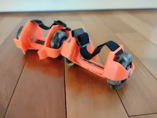 Ruedas luminosas patín - para zapatillas - naranja