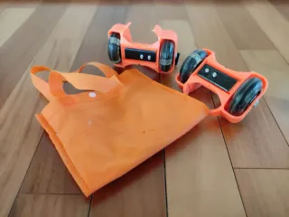 Ruedas luminosas patín - para zapatillas - naranja