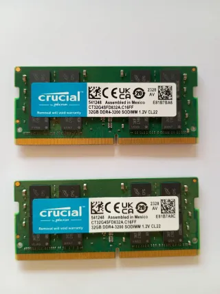 Memoria RAM Crucial 64GB (2x32GB) DDR4-3200 SODIMM