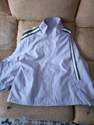 Chándal unisex gris y morado