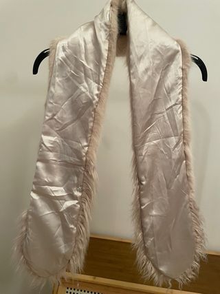 Stola in pelliccia  beige/rosa