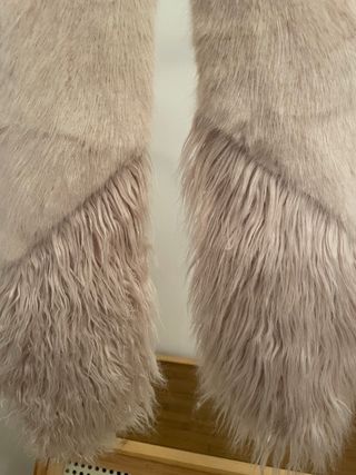 Stola in pelliccia  beige/rosa