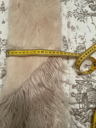 Stola in pelliccia  beige/rosa