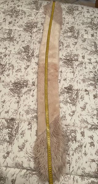 Stola in pelliccia  beige/rosa