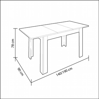 Mesa Comedor Kendra Extensible. Roble Canadian y