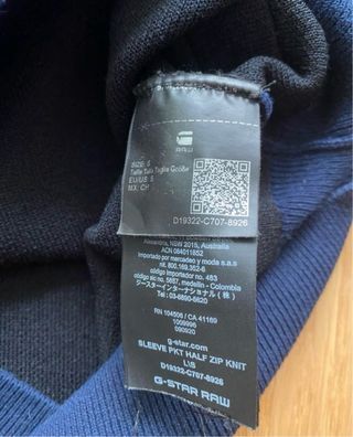 Jersey con cremallera de hombre de G-Star Raw (S)