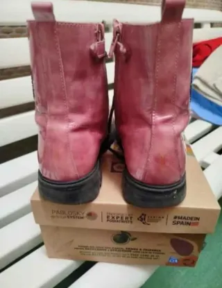 Botas niña Pablovsky Rosa Charol talla 36