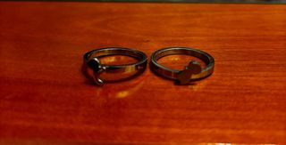 Anillo Doble Cabeza Mickey Plata